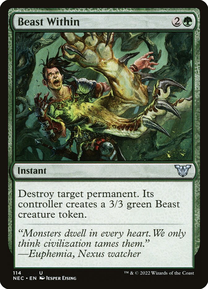 Beast Within 114/38 (Commander: Kamigawa: Neon Dynasty)  | Good Games Modbury
