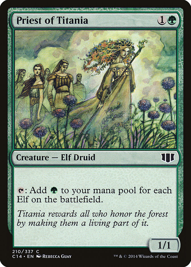 Priest of Titania 210/337 (Commander 2014)  | Good Games Modbury