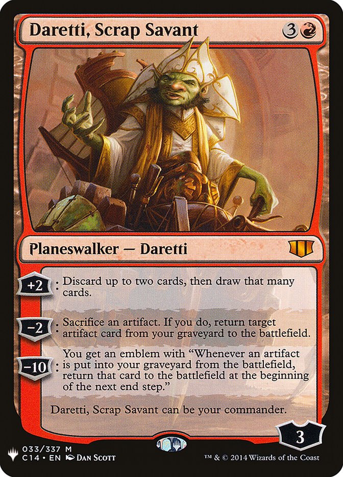 Daretti, Scrap Savant C14-33/5075 (The List Reprints)  | Good Games Modbury