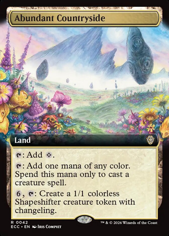 Abundant Countryside  42/176 (Commander: Lorwyn Eclipsed)  - Extended Art  | Good Games Modbury