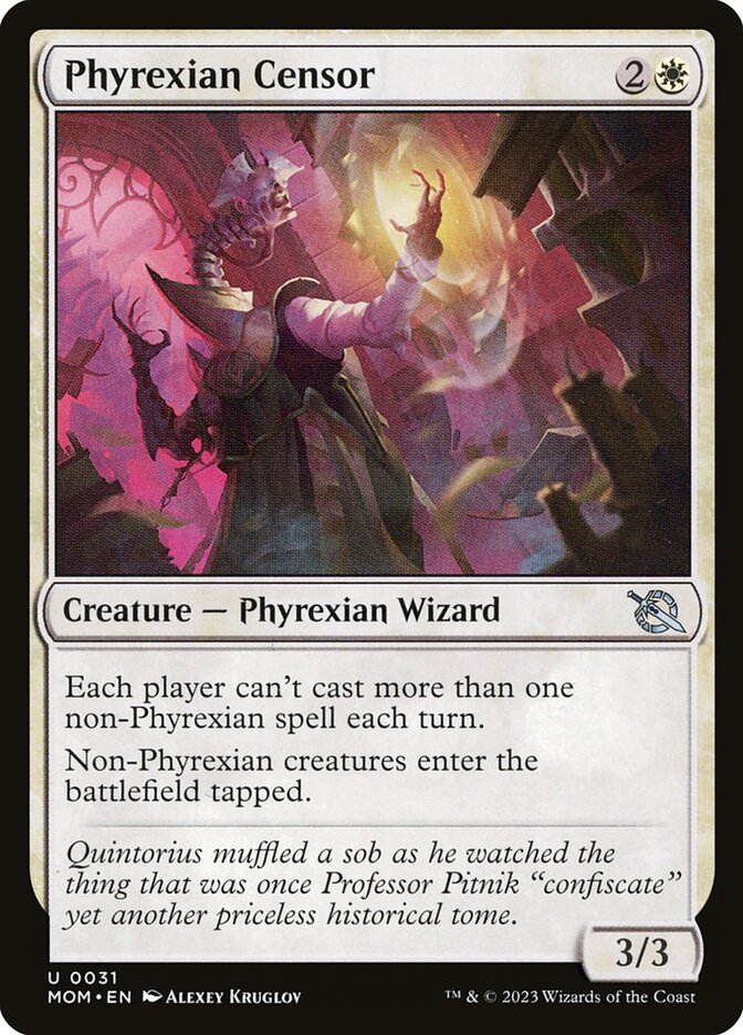 Phyrexian Censor 31/291 (March of the Machine)  | Good Games Modbury