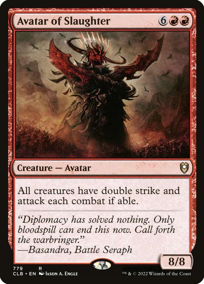 Avatar of Slaughter 779/361 (Commander Legends: Battle for Baldur's Gate)  | Good Games Modbury