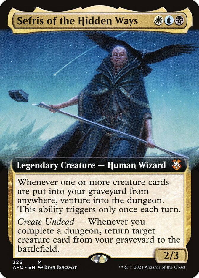 Sefris of the Hidden Ways Extended Art 326 (Commander: Adventures in the Forgotten Realms)  | Good Games Modbury