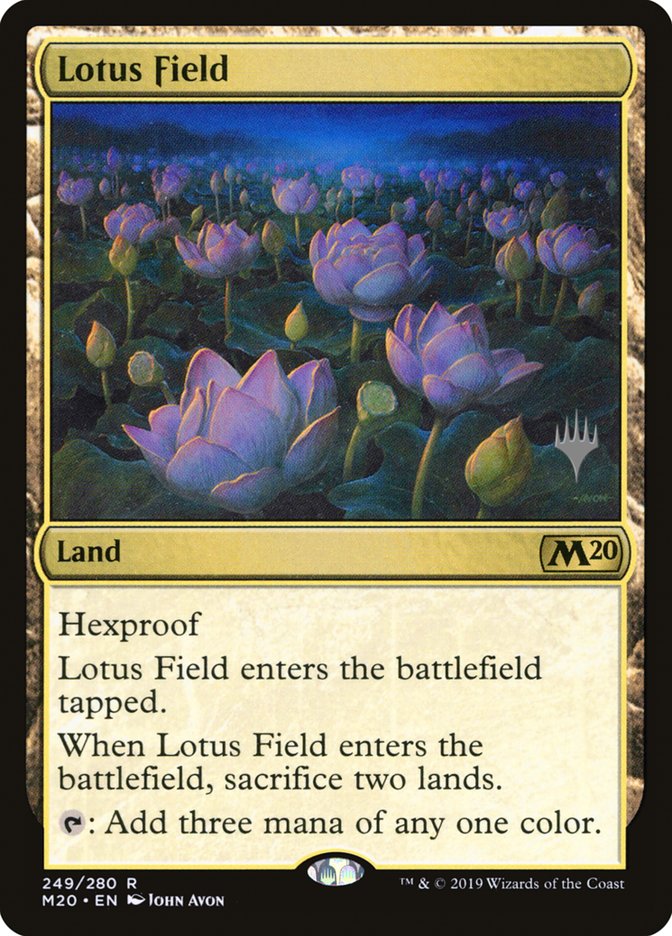 Lotus Field 249 (Promo Pack: Core Set 2020)  - Foil | Good Games Modbury
