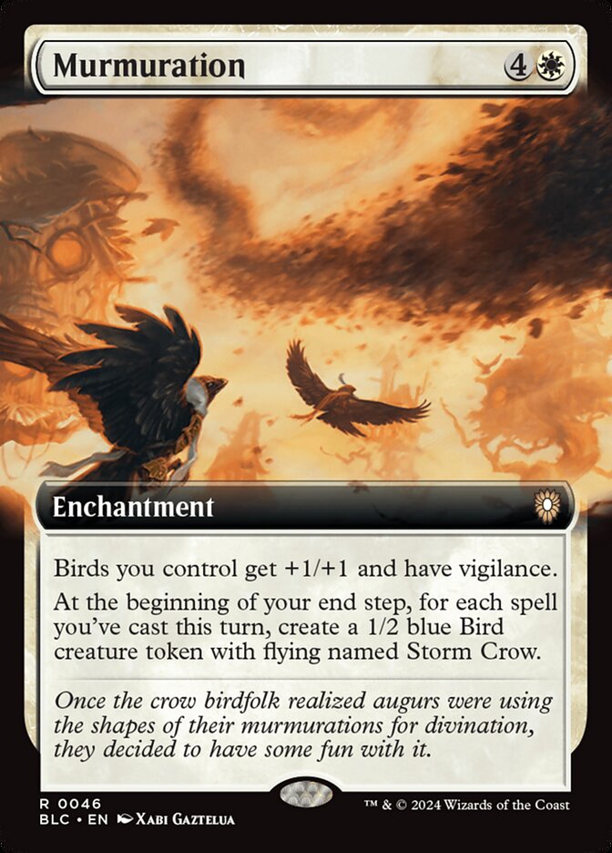 Murmuration 46/40 (Commander: Bloomburrow)  - Extended Art | Good Games Modbury