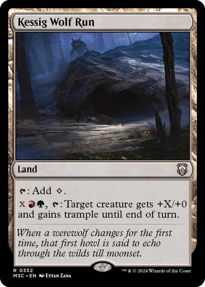 Kessig Wolf Run 352/411 (Commander: Modern Horizons 3)  - Ripple Foil | Good Games Modbury