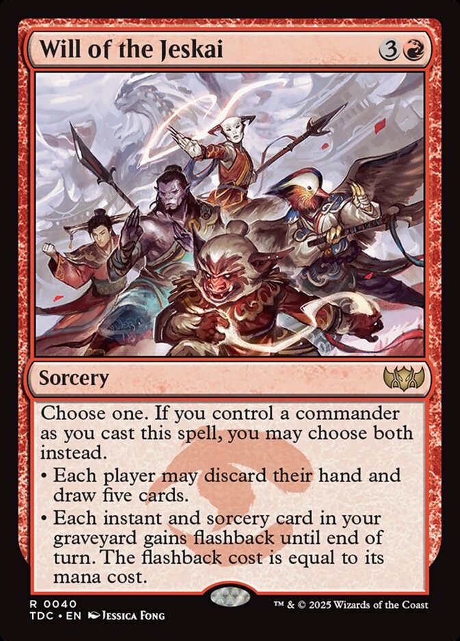 Will of the Jeskai 40 (Commander: Tarkir: Dragonstorm)  | Good Games Modbury