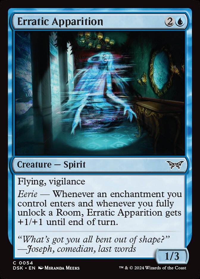Erratic Apparition 54/286 (Duskmourn: House of Horror)  - Foil | Good Games Modbury
