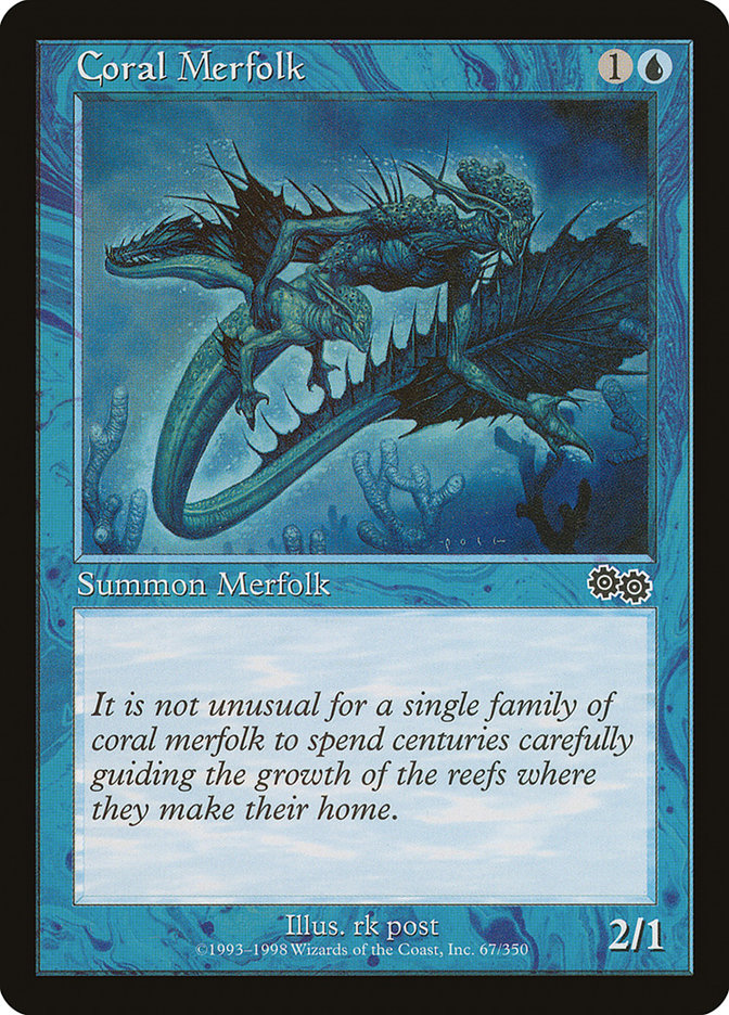 Coral Merfolk 67/350 (Urza's Saga)  | Good Games Modbury