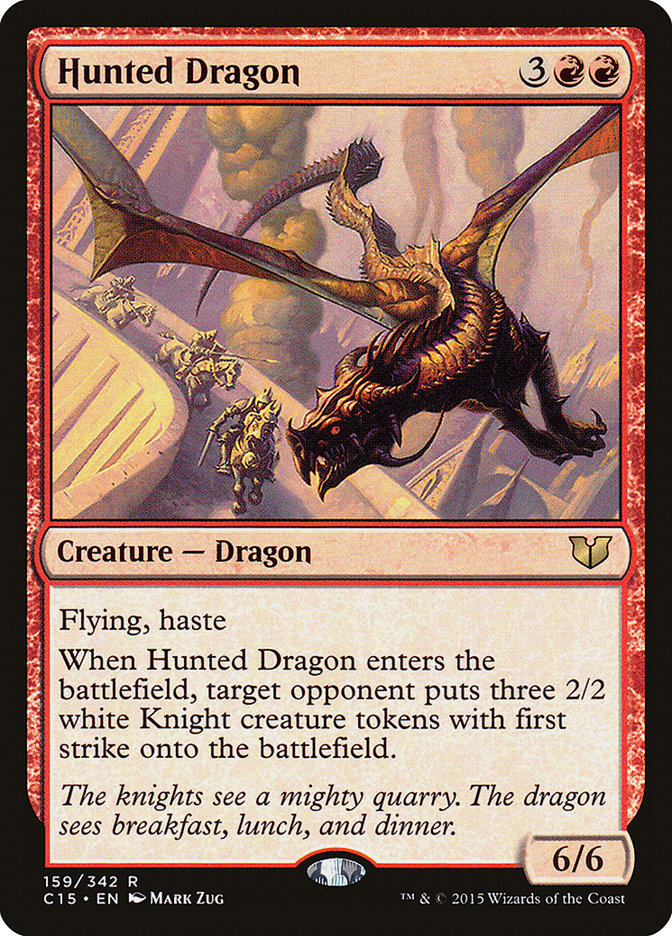 Hunted Dragon 159/342 (Commander 2015)  | Good Games Modbury