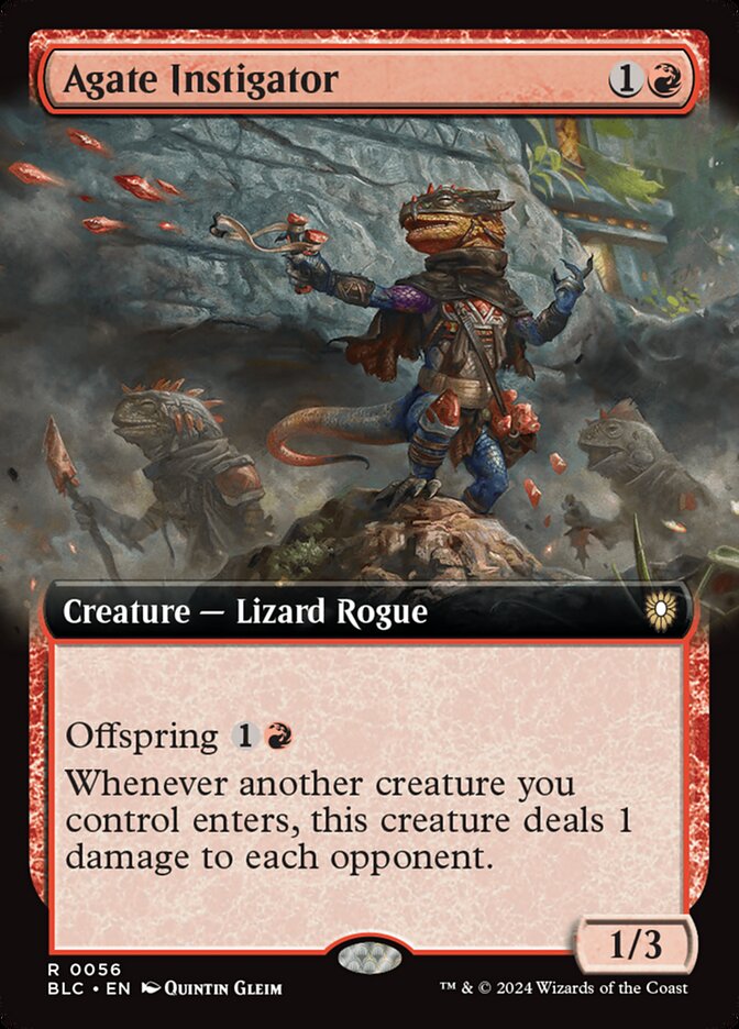 Agate Instigator 56 (Commander: Bloomburrow)  - Extended Art | Good Games Modbury