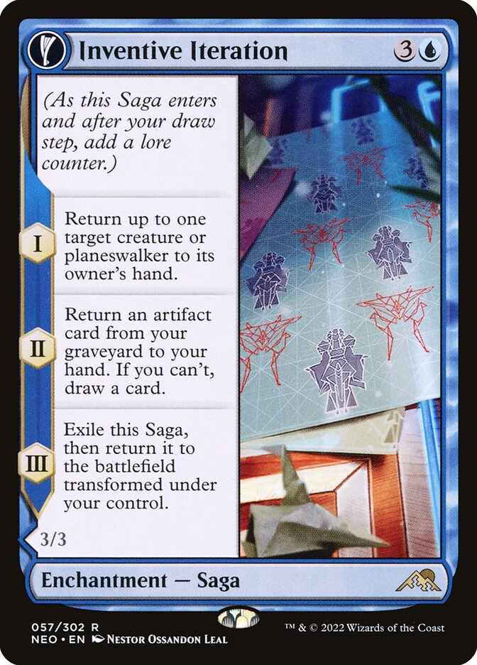 Inventive Iteration // Living Breakthrough 57/302 (Kamigawa: Neon Dynasty)  - Foil | Good Games Modbury