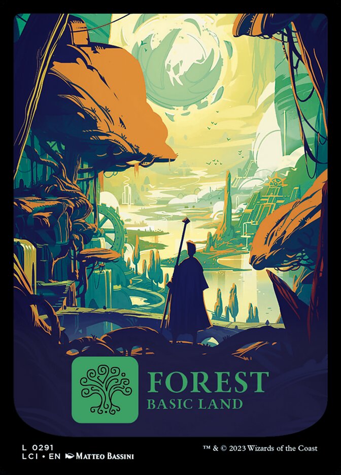 Forest 291 (The Lost Caverns of Ixalan)  - Full Art Foil | Good Games Modbury