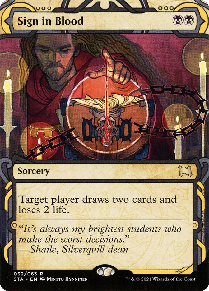 Sign in Blood 32/63 (Strixhaven: Mystical Archives)  - Foil | Good Games Modbury