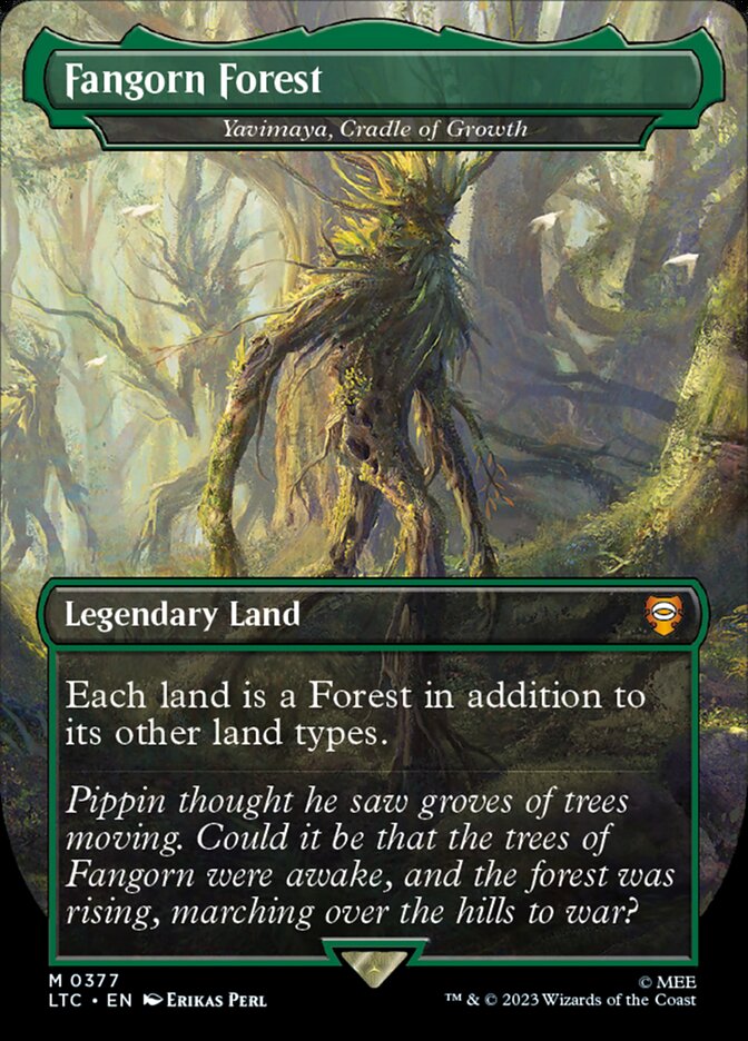 Fangorn Forest - Yavimaya, Cradle of Growth 377 (Commander: The Lord of the Rings: Tales of Middle-earth)  - Borderless | Good Games Modbury