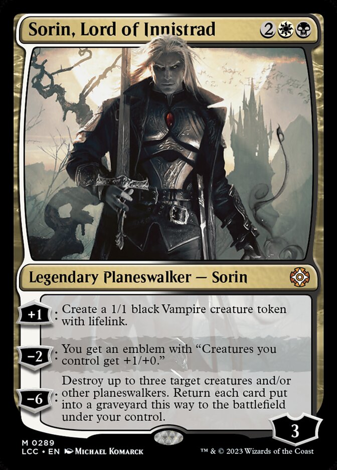 Sorin, Lord of Innistrad 289 (Commander: The Lost Caverns of Ixalan)  | Good Games Modbury