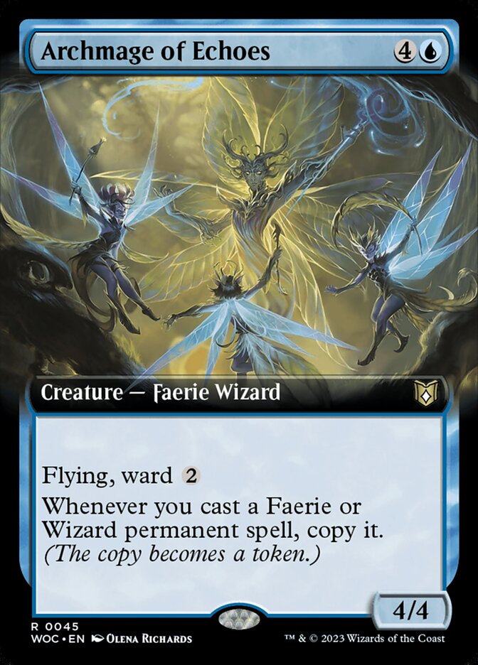 Archmage of Echoes 45/173 (Commander: Wilds of Eldraine)  - Extended Art | Good Games Modbury