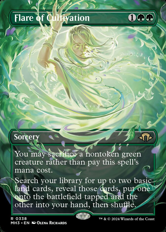 Flare of Cultivation 338/319 (Modern Horizons 3)  - Borderless Foil | Good Games Modbury