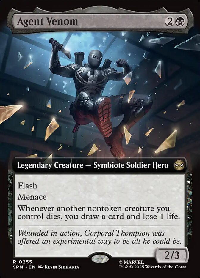 Agent Venom Extended Art 255 (Marvel's Spider-Man)  - Extended Art Foil | Good Games Modbury