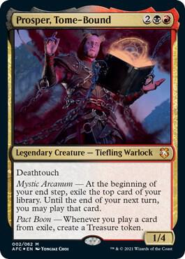 Prosper Tome Bound Display Commander Thick Stock 2 (Commander: Adventures in the Forgotten Realms)  - Foil | Good Games Modbury