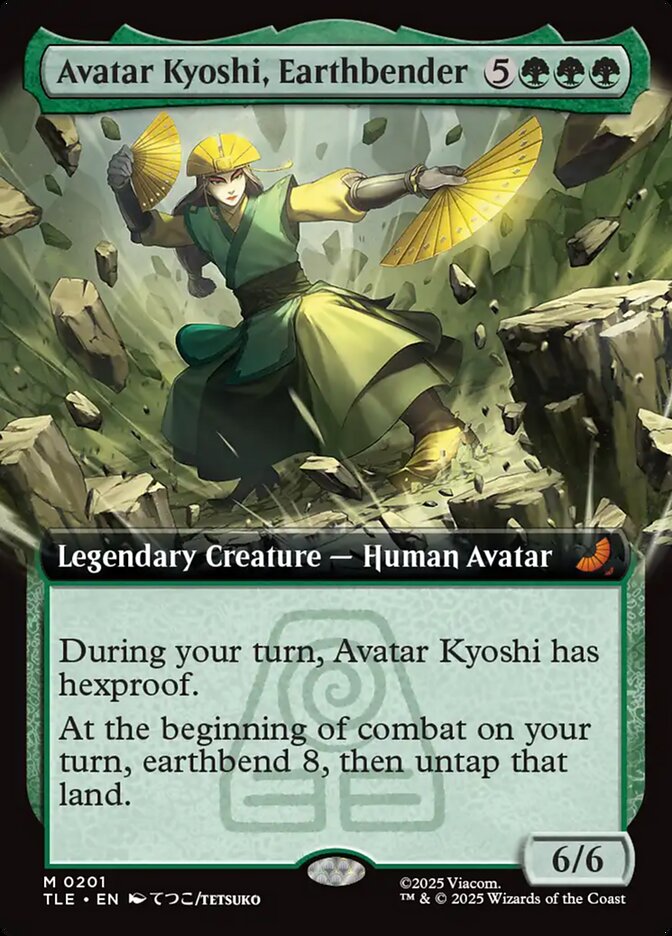 Avatar Kyoshi, Earthbender 201 (Avatar: The Last Airbender: Eternal-Legal)  - Extended Art Foil | Good Games Modbury