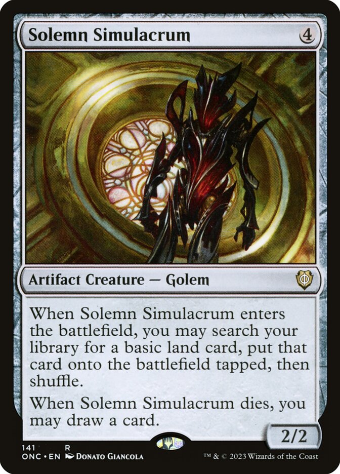 Solemn Simulacrum 141/28 (Commander: Phyrexia: All Will Be One)  | Good Games Modbury
