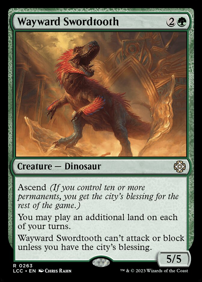 Wayward Swordtooth 263/370 (Commander: The Lost Caverns of Ixalan)  | Good Games Modbury