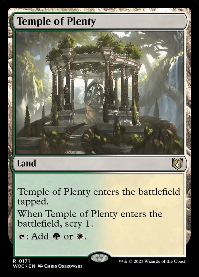 Temple of Plenty 171/173 (Commander: Wilds of Eldraine)  | Good Games Modbury