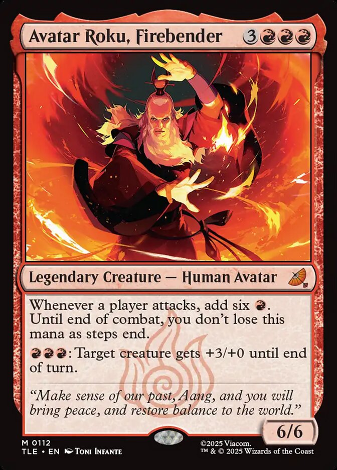 Avatar Roku, Firebender 112/317 (Avatar: The Last Airbender: Eternal-Legal)  | Good Games Modbury