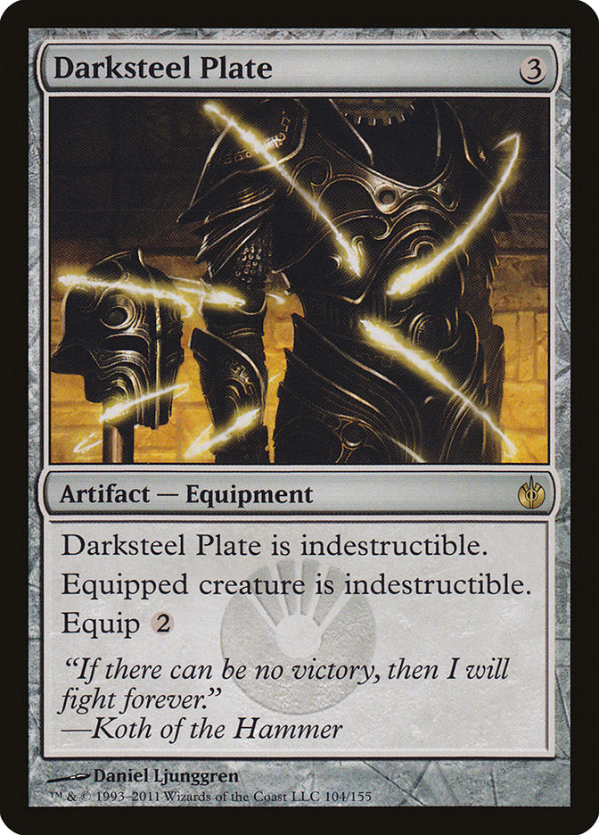 Darksteel Plate 104 (Mirrodin Besieged)  - Foil | Good Games Modbury