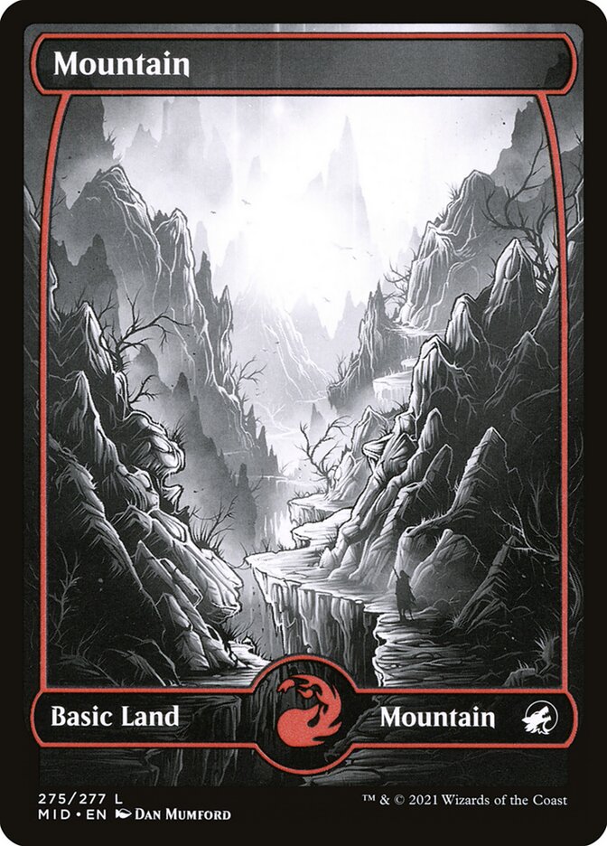 Mountain 275 275 (Innistrad: Midnight Hunt)  - Foil | Good Games Modbury