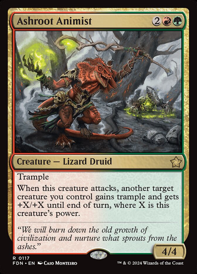Ashroot Animist 117/291 (Foundations)  - Foil | Good Games Modbury