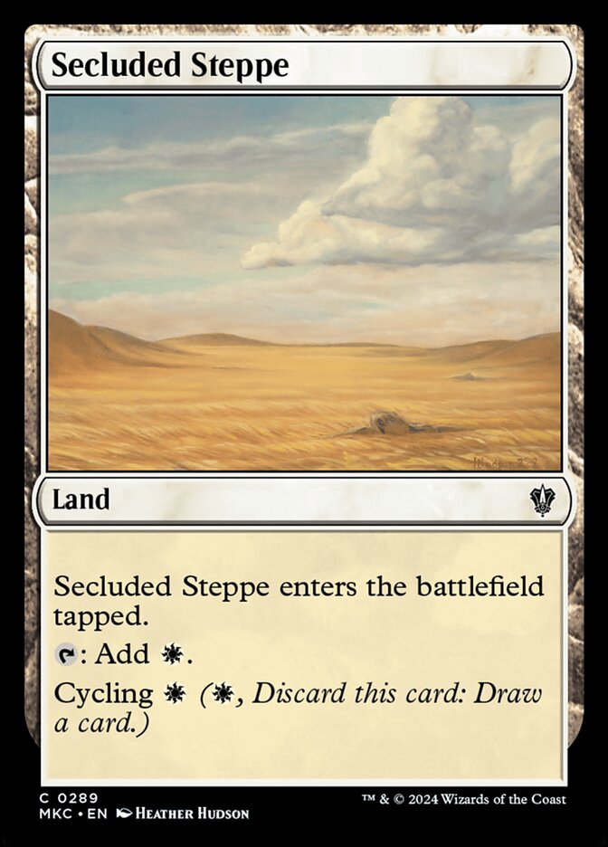 Secluded Steppe 289/311 (Commander: Murders at Karlov Manor)  | Good Games Modbury