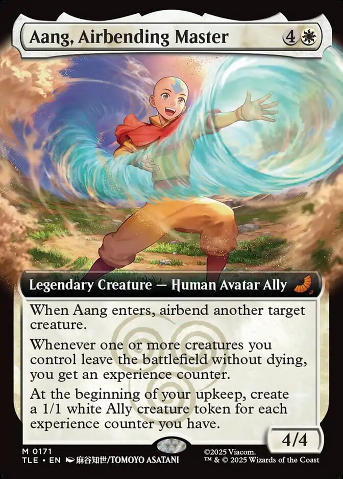 Aang, Airbending Master 171/317 (Avatar: The Last Airbender: Eternal-Legal)  - Extended Art | Good Games Modbury