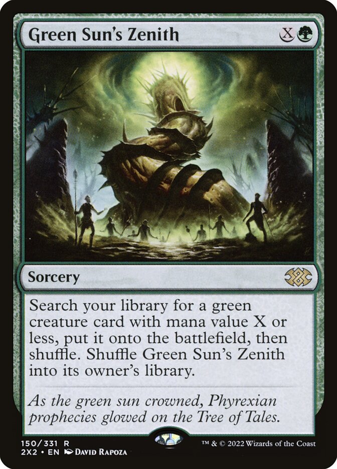 Green Sun's Zenith 150/331 (Double Masters 2022)  | Good Games Modbury