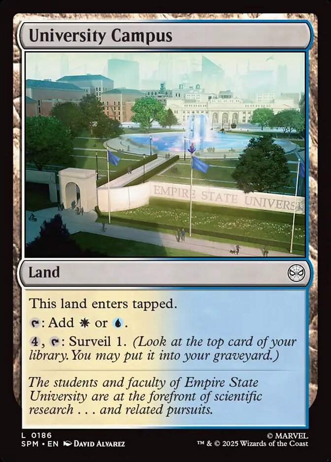 University Campus 186/198 (Marvel's Spider-Man)  - Foil | Good Games Modbury