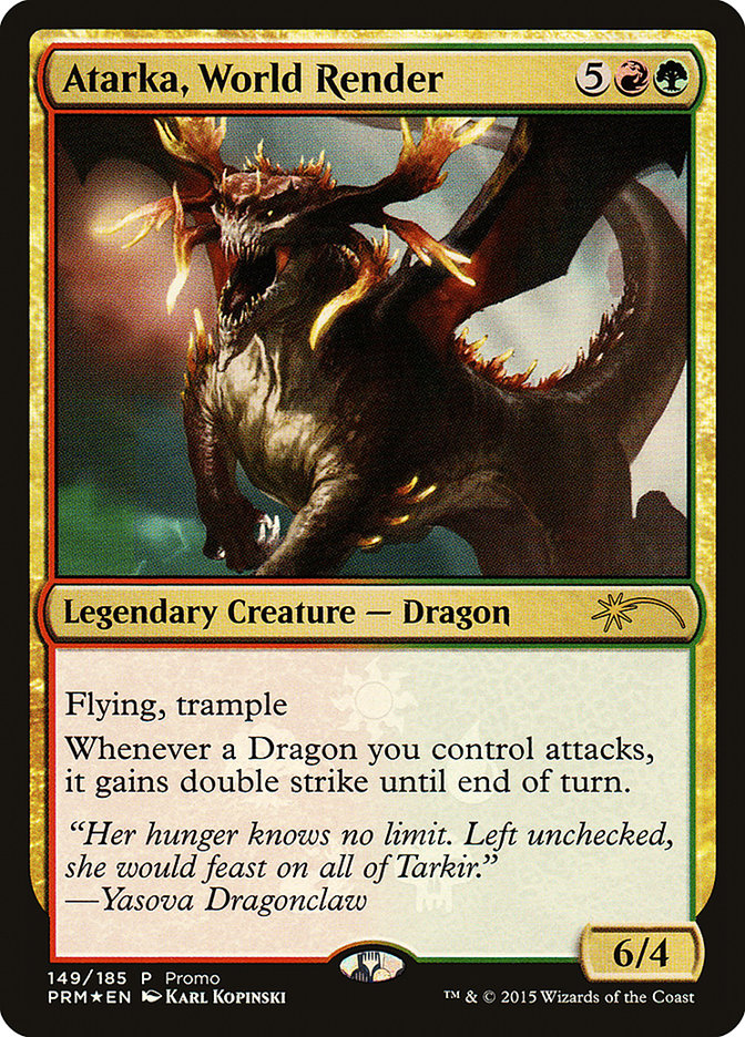 Atarka World Render 149 (Unique and Miscellaneous Promos)  - Foil | Good Games Modbury