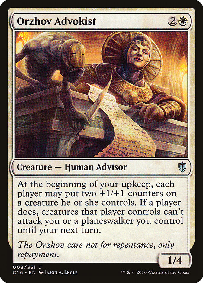 Orzhov Advokist 3/351 (Commander 2016)  | Good Games Modbury