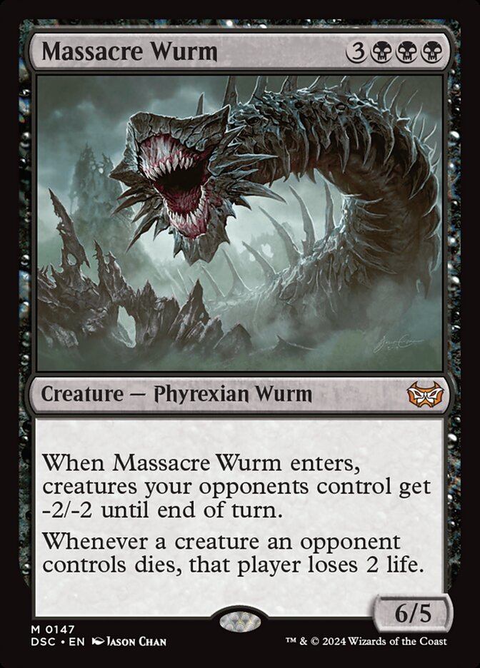 Massacre Wurm 147 (Commander: Duskmourn: House of Horror)  | Good Games Modbury