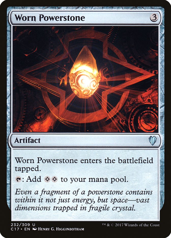 Worn Powerstone 232/309 (Commander 2017)  | Good Games Modbury