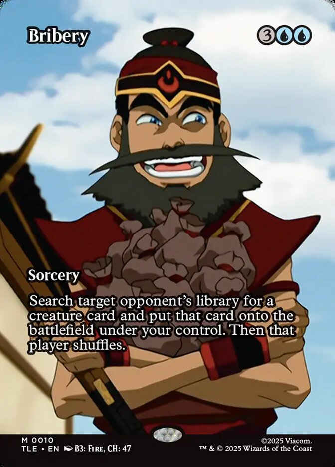 Bribery 10/317 (Avatar: The Last Airbender: Eternal-Legal)  - Borderless | Good Games Modbury