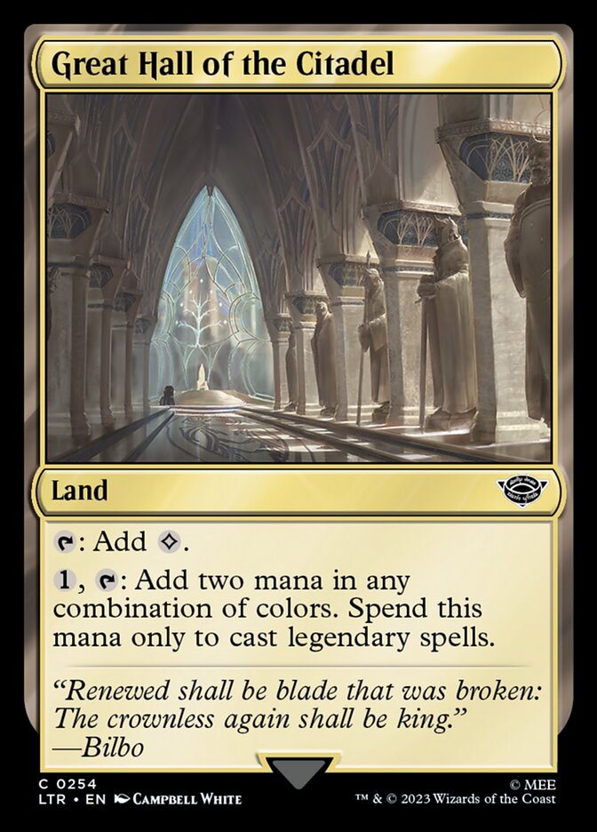 Great Hall of the Citadel 254 (Universes Beyond: The Lord of the Rings: Tales of Middle-earth)  | Good Games Modbury