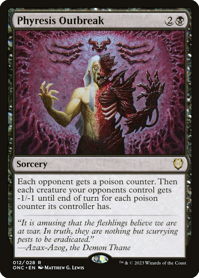 Phyresis Outbreak 12/28 (Commander: Phyrexia: All Will Be One)  | Good Games Modbury