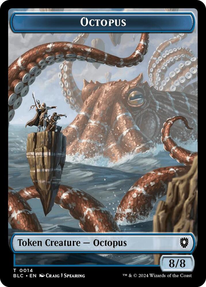 Octopus Rabbit Double Sided Token 14 // 3 (Commander: Bloomburrow)  | Good Games Modbury