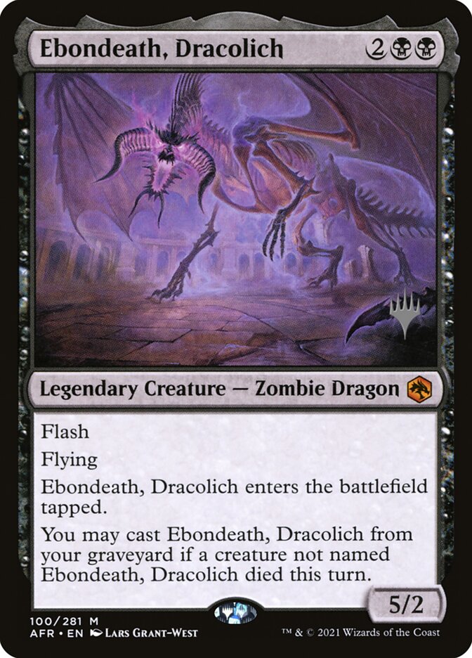 Ebondeath Dracolich 100 (Promo Pack: Adventures in the Forgotten Realms)  | Good Games Modbury