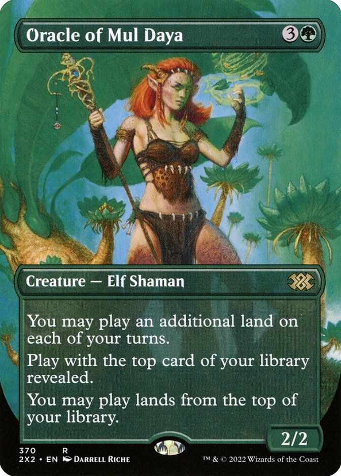 Oracle of Mul Daya Borderless 370 (Double Masters 2022)  - Foil | Good Games Modbury