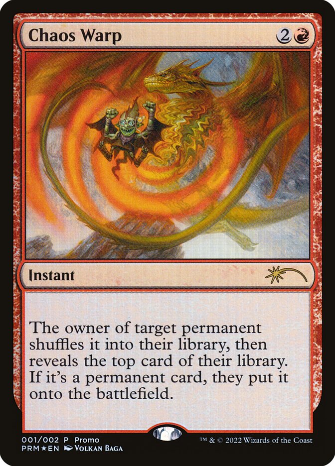 Chaos Warp 1 (WPN & Gateway Promos)  - Foil | Good Games Modbury