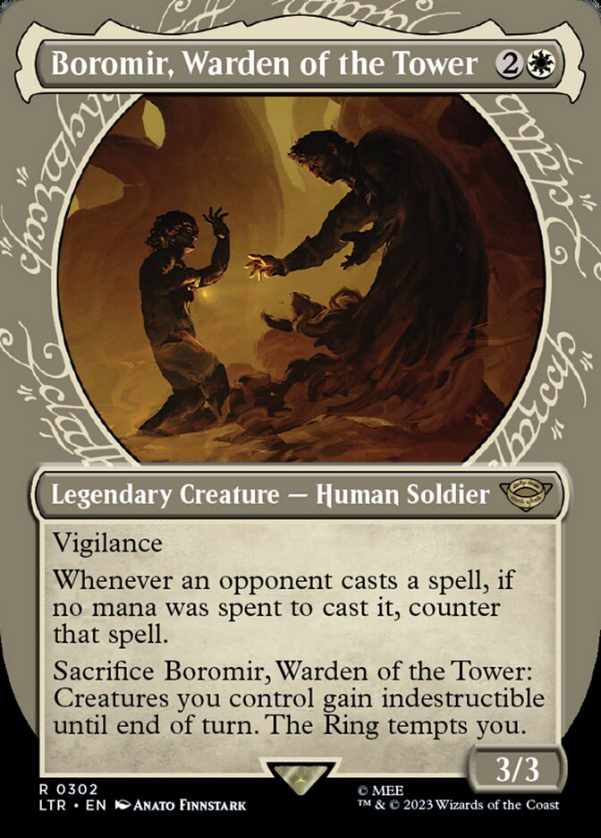 Boromir Warden of the Tower Showcase 302 (Universes Beyond: The Lord of the Rings: Tales of Middle-earth)  - Showcase | Good Games Modbury