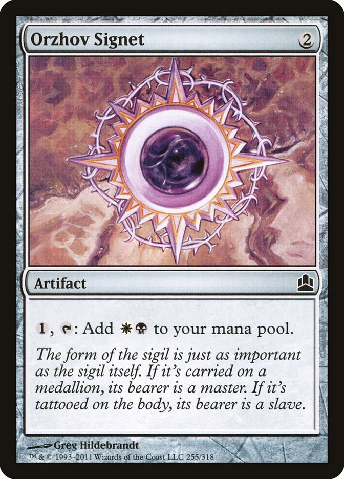 Orzhov Signet 255/318 (Commander)  | Good Games Modbury