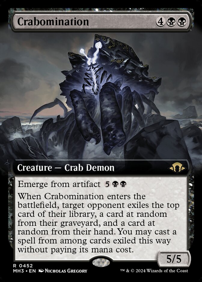 Crabomination 452 (Modern Horizons 3)  - Extended Art | Good Games Modbury